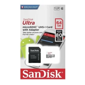 SanDisk microSDXC Flash Memory Card with Adapter 64GB